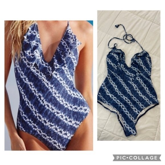 Victoria's Secret Flounce Plunge One-piece size M - Picture 2 of 12